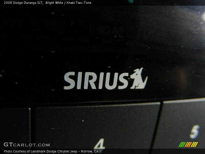 Bright White / Khaki Two-Tone 2008 Dodge Durango SLT