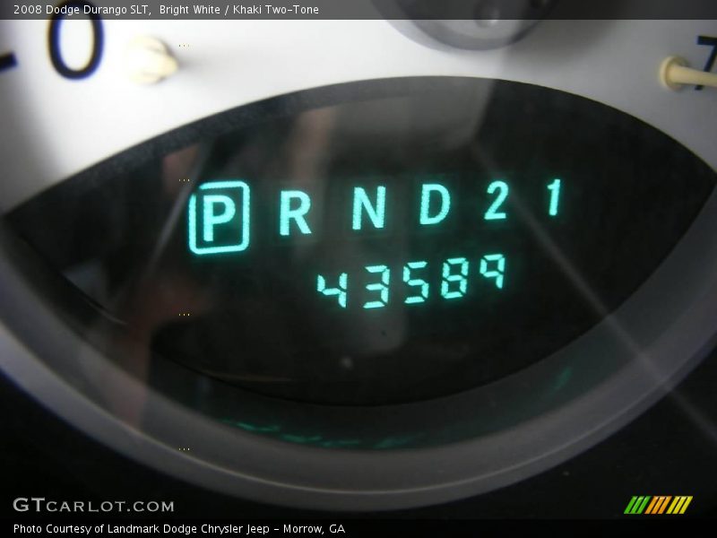 Bright White / Khaki Two-Tone 2008 Dodge Durango SLT