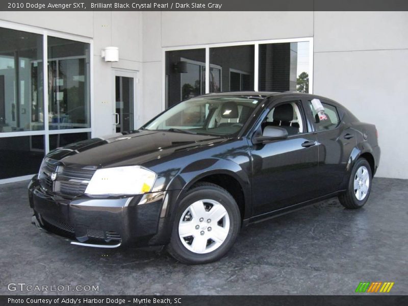 Brilliant Black Crystal Pearl / Dark Slate Gray 2010 Dodge Avenger SXT