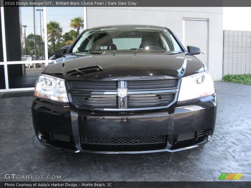 Brilliant Black Crystal Pearl / Dark Slate Gray 2010 Dodge Avenger SXT