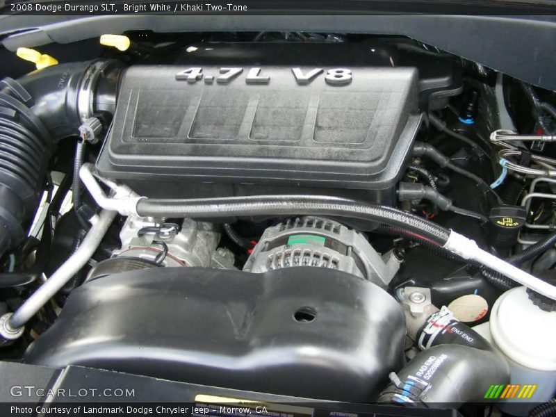 Bright White / Khaki Two-Tone 2008 Dodge Durango SLT