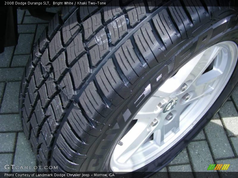 Bright White / Khaki Two-Tone 2008 Dodge Durango SLT