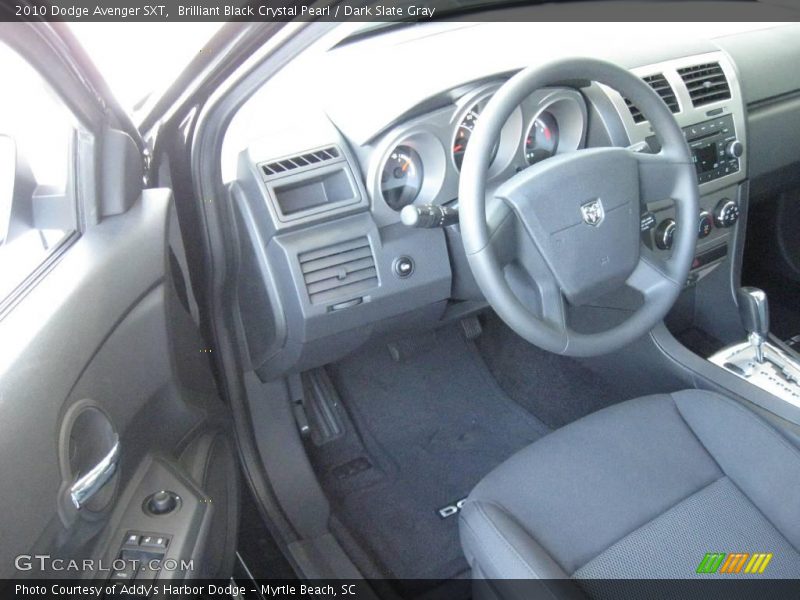 Brilliant Black Crystal Pearl / Dark Slate Gray 2010 Dodge Avenger SXT