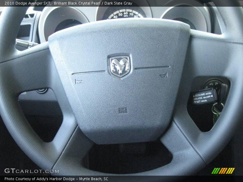 Brilliant Black Crystal Pearl / Dark Slate Gray 2010 Dodge Avenger SXT