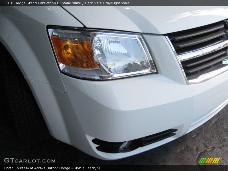 Stone White / Dark Slate Gray/Light Shale 2010 Dodge Grand Caravan SXT