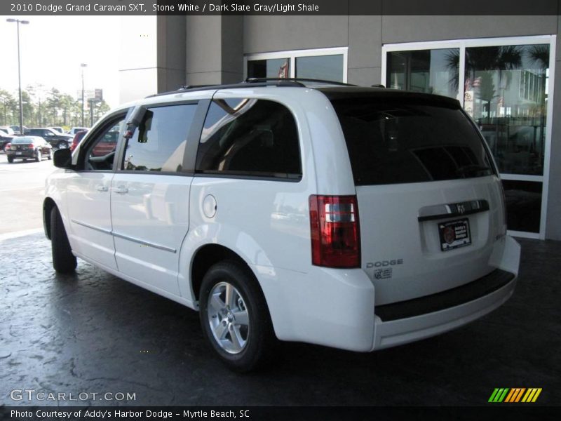 Stone White / Dark Slate Gray/Light Shale 2010 Dodge Grand Caravan SXT