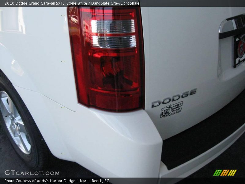 Stone White / Dark Slate Gray/Light Shale 2010 Dodge Grand Caravan SXT