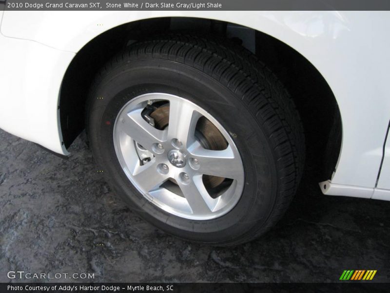 Stone White / Dark Slate Gray/Light Shale 2010 Dodge Grand Caravan SXT