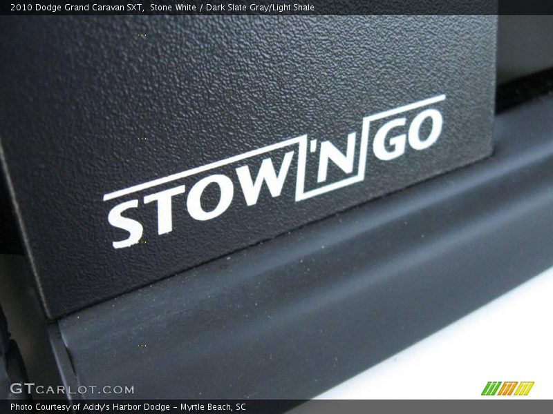 Stone White / Dark Slate Gray/Light Shale 2010 Dodge Grand Caravan SXT