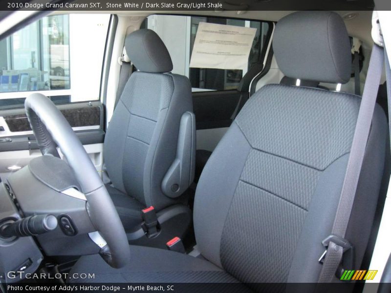 Stone White / Dark Slate Gray/Light Shale 2010 Dodge Grand Caravan SXT