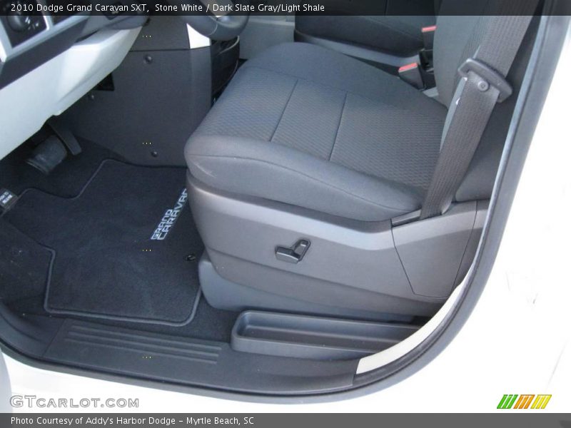 Stone White / Dark Slate Gray/Light Shale 2010 Dodge Grand Caravan SXT