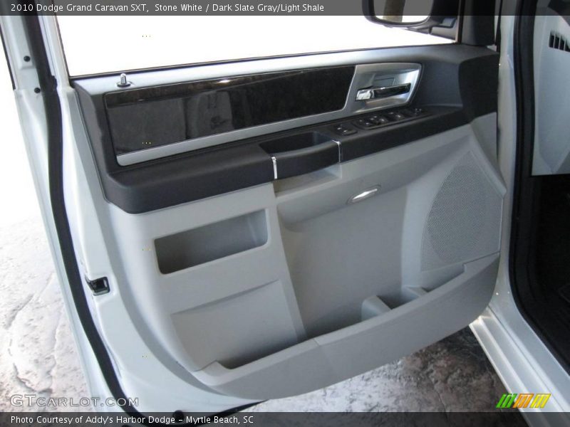 Stone White / Dark Slate Gray/Light Shale 2010 Dodge Grand Caravan SXT