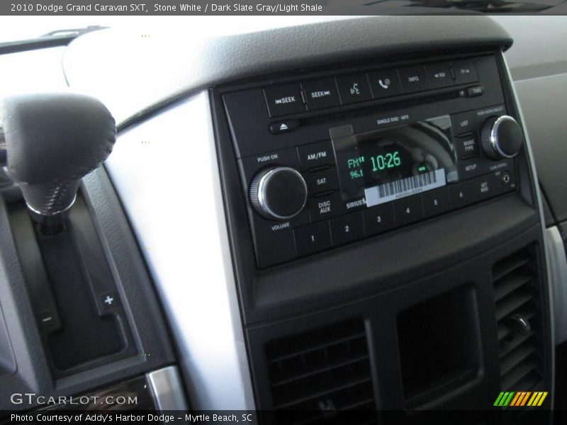 Stone White / Dark Slate Gray/Light Shale 2010 Dodge Grand Caravan SXT