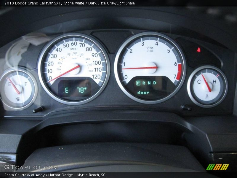 Stone White / Dark Slate Gray/Light Shale 2010 Dodge Grand Caravan SXT