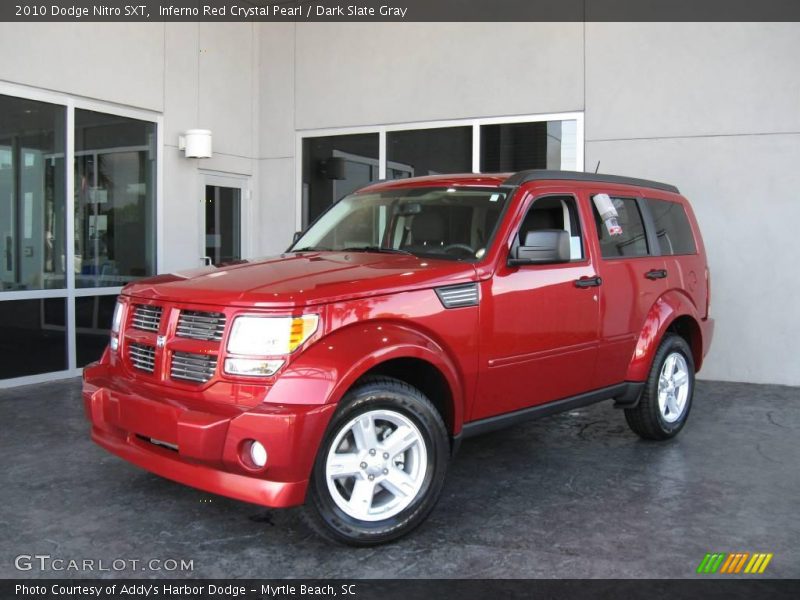 Inferno Red Crystal Pearl / Dark Slate Gray 2010 Dodge Nitro SXT