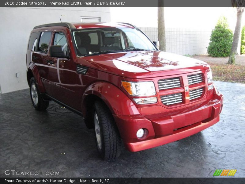 Inferno Red Crystal Pearl / Dark Slate Gray 2010 Dodge Nitro SXT