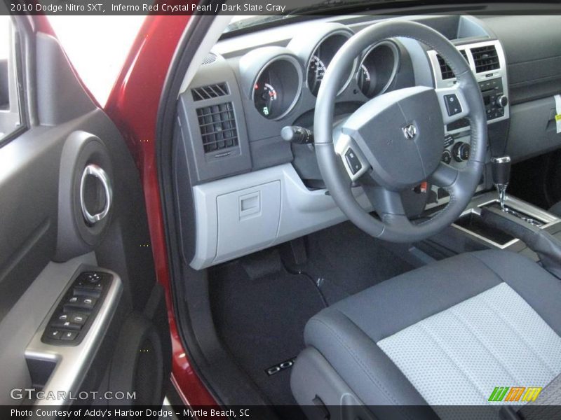 Inferno Red Crystal Pearl / Dark Slate Gray 2010 Dodge Nitro SXT