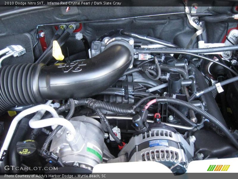 Inferno Red Crystal Pearl / Dark Slate Gray 2010 Dodge Nitro SXT