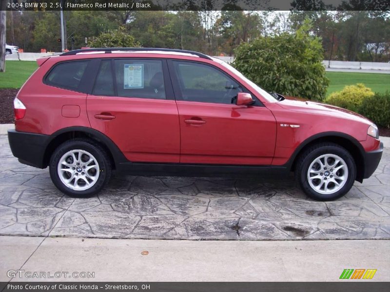 Flamenco Red Metallic / Black 2004 BMW X3 2.5i
