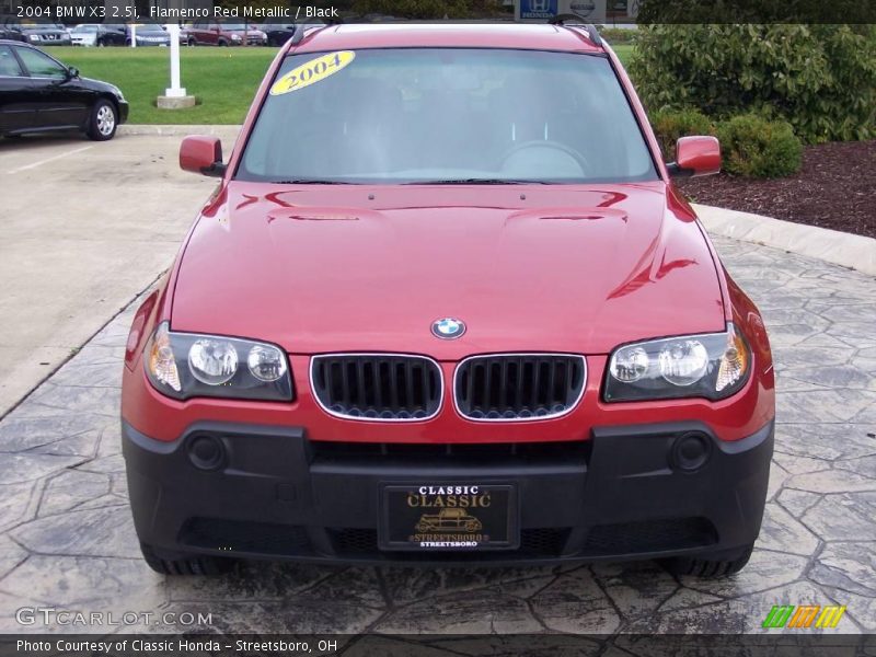 Flamenco Red Metallic / Black 2004 BMW X3 2.5i