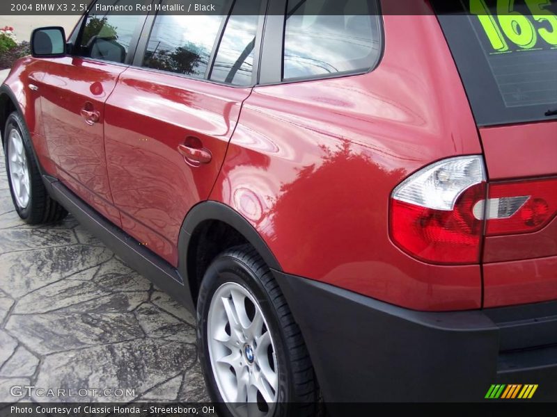 Flamenco Red Metallic / Black 2004 BMW X3 2.5i