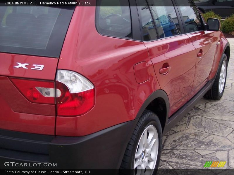 Flamenco Red Metallic / Black 2004 BMW X3 2.5i