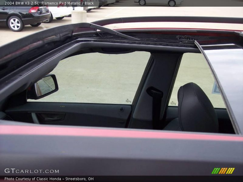 Flamenco Red Metallic / Black 2004 BMW X3 2.5i