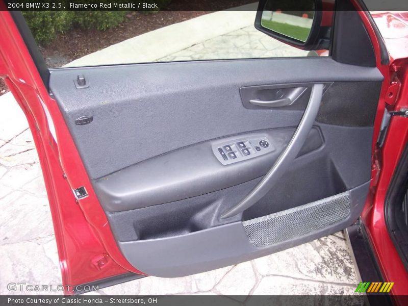 Flamenco Red Metallic / Black 2004 BMW X3 2.5i