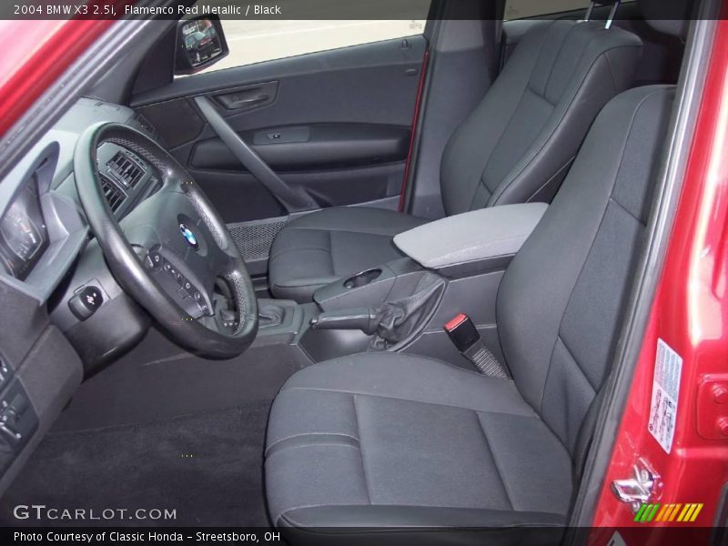 Flamenco Red Metallic / Black 2004 BMW X3 2.5i