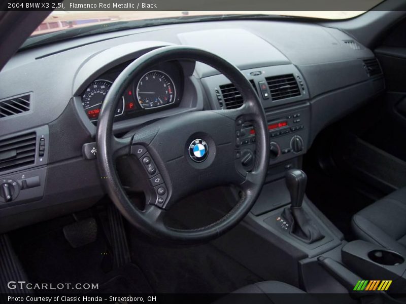 Flamenco Red Metallic / Black 2004 BMW X3 2.5i