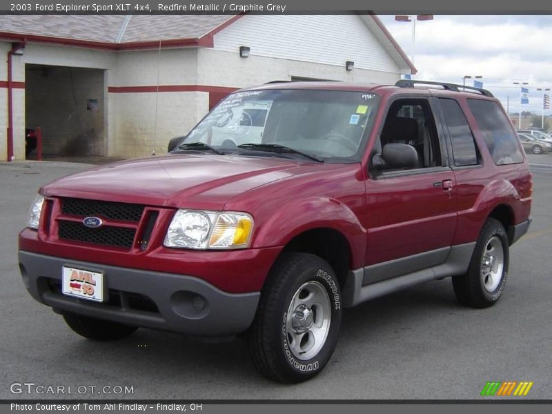 Redfire Metallic / Graphite Grey 2003 Ford Explorer Sport XLT 4x4