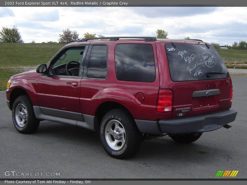 Redfire Metallic / Graphite Grey 2003 Ford Explorer Sport XLT 4x4