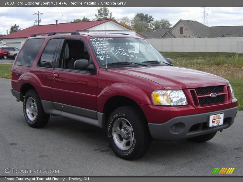 Redfire Metallic / Graphite Grey 2003 Ford Explorer Sport XLT 4x4