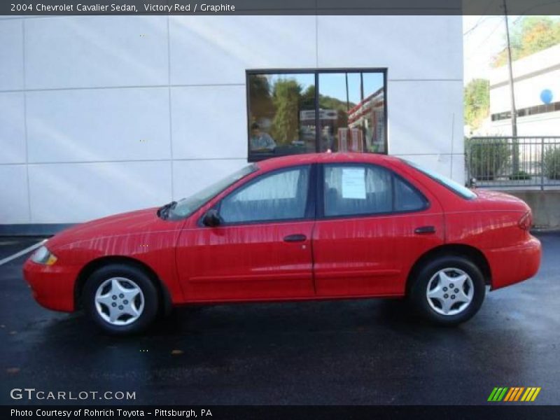 Victory Red / Graphite 2004 Chevrolet Cavalier Sedan
