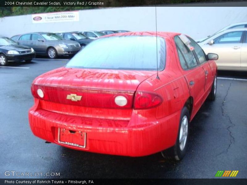 Victory Red / Graphite 2004 Chevrolet Cavalier Sedan