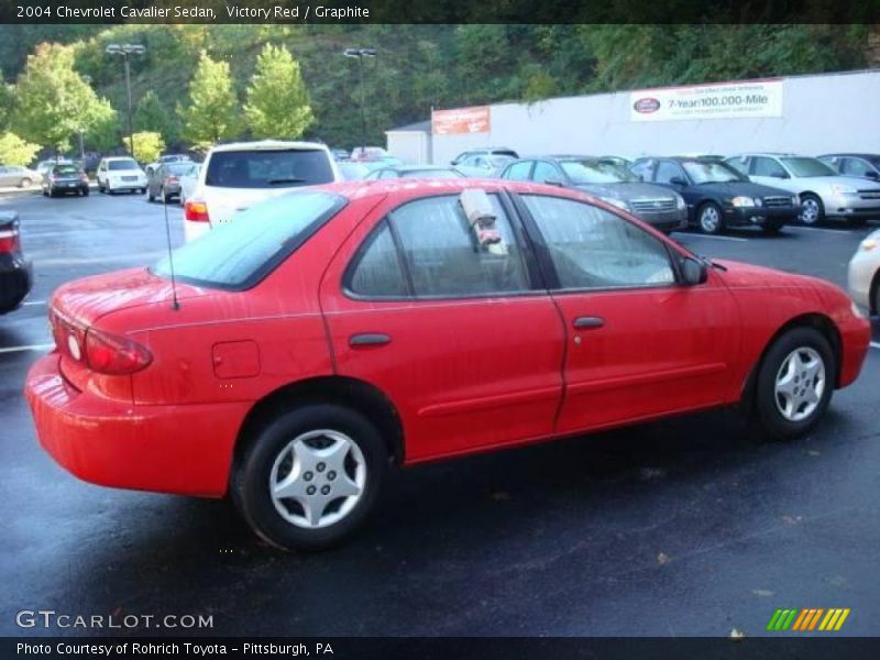 Victory Red / Graphite 2004 Chevrolet Cavalier Sedan