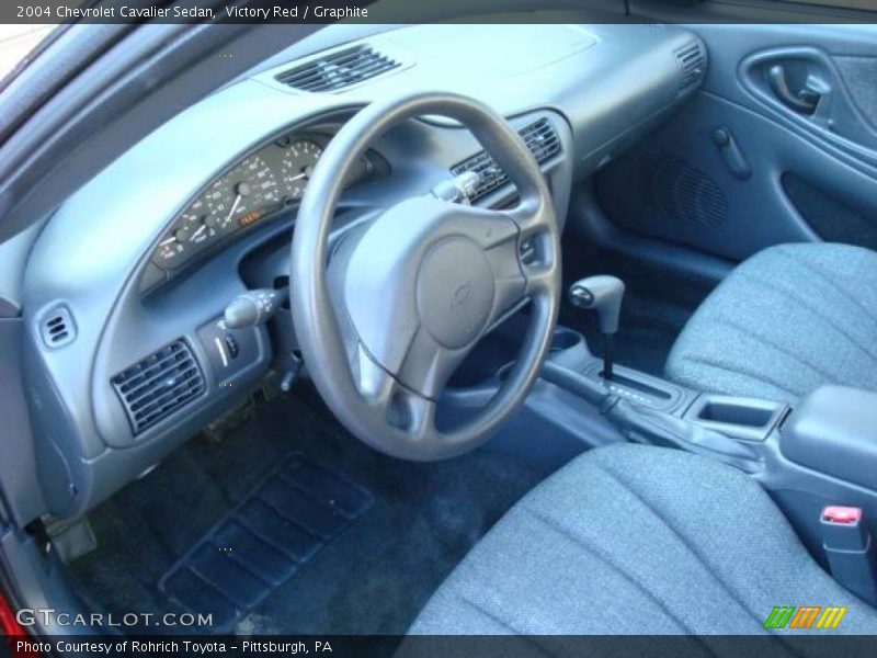 Victory Red / Graphite 2004 Chevrolet Cavalier Sedan