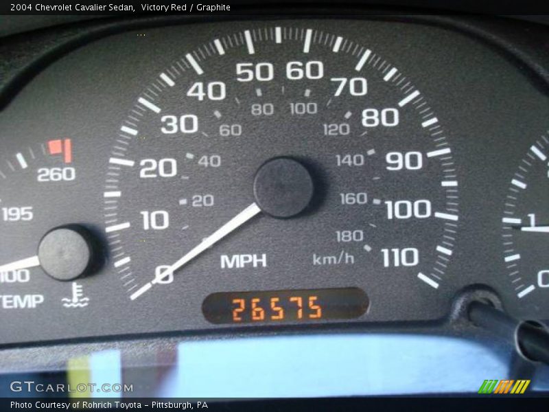 Victory Red / Graphite 2004 Chevrolet Cavalier Sedan