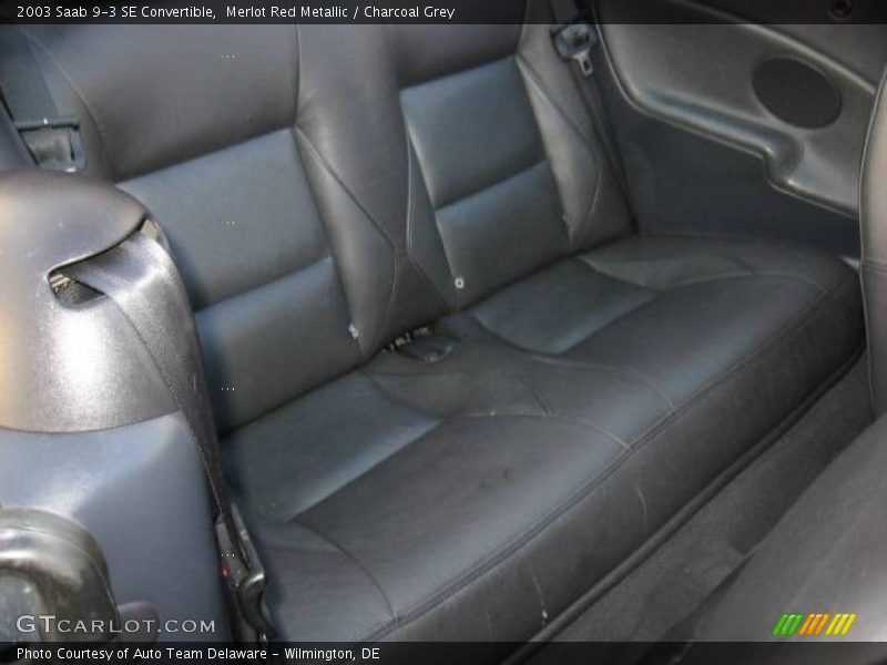 Merlot Red Metallic / Charcoal Grey 2003 Saab 9-3 SE Convertible