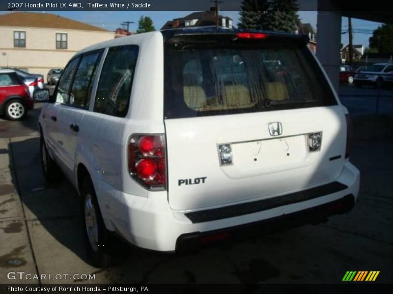 Taffeta White / Saddle 2007 Honda Pilot LX 4WD