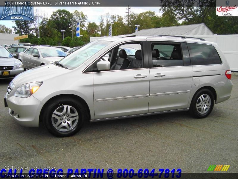 Silver Pearl Metallic / Gray 2007 Honda Odyssey EX-L