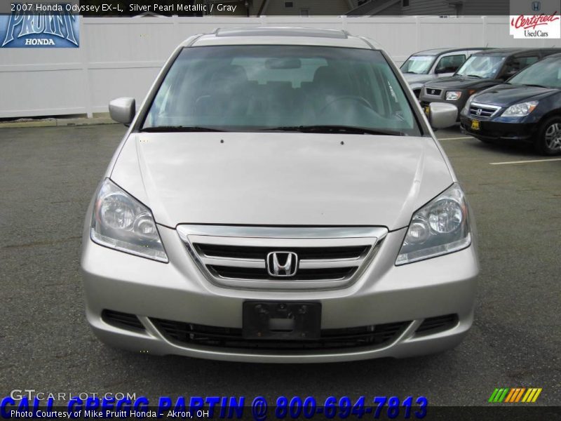 Silver Pearl Metallic / Gray 2007 Honda Odyssey EX-L