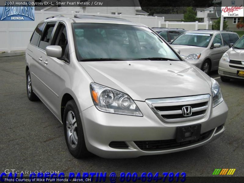 Silver Pearl Metallic / Gray 2007 Honda Odyssey EX-L