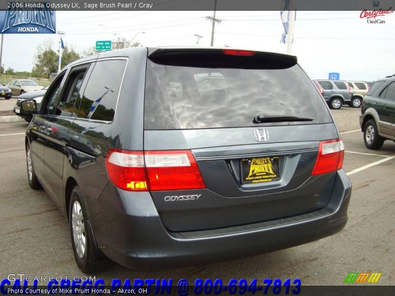 Sage Brush Pearl / Gray 2006 Honda Odyssey LX