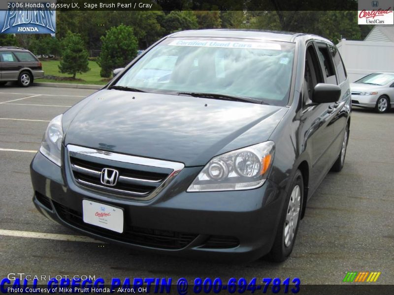 Sage Brush Pearl / Gray 2006 Honda Odyssey LX