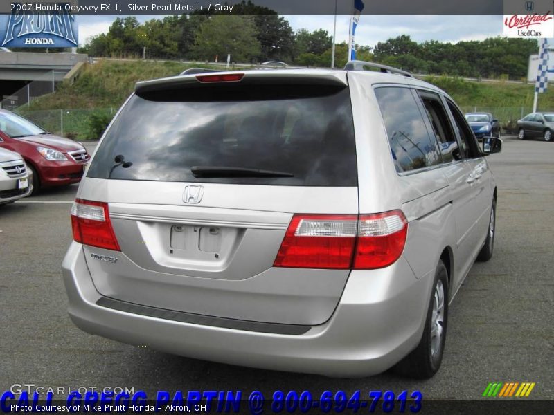 Silver Pearl Metallic / Gray 2007 Honda Odyssey EX-L