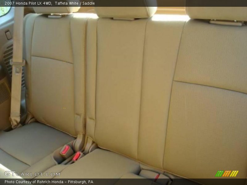 Taffeta White / Saddle 2007 Honda Pilot LX 4WD