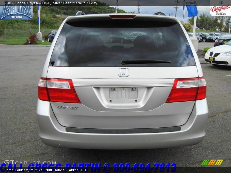 Silver Pearl Metallic / Gray 2007 Honda Odyssey EX-L