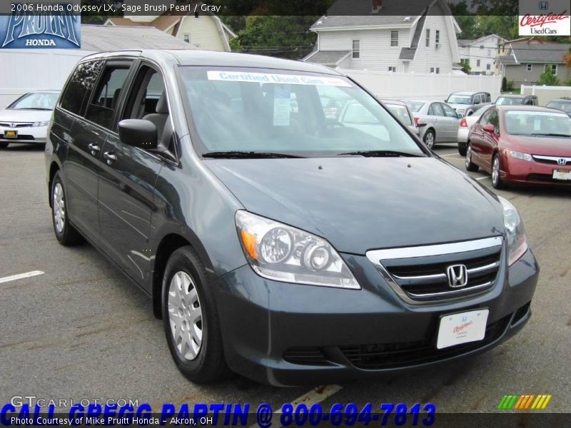 Sage Brush Pearl / Gray 2006 Honda Odyssey LX