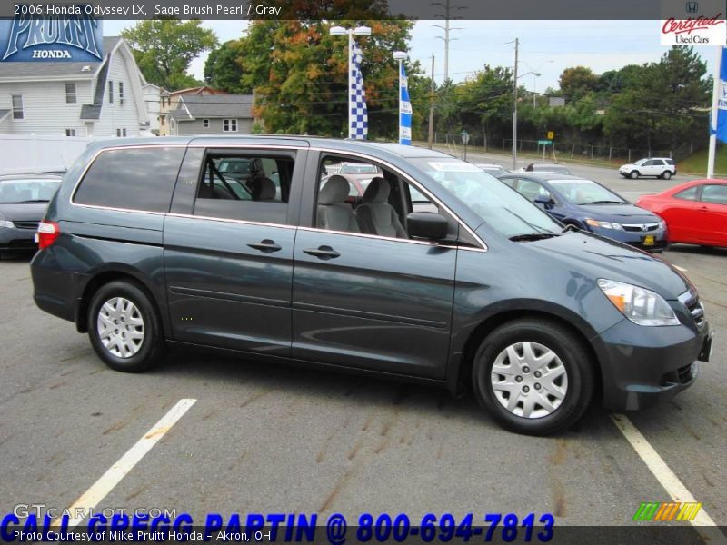 Sage Brush Pearl / Gray 2006 Honda Odyssey LX